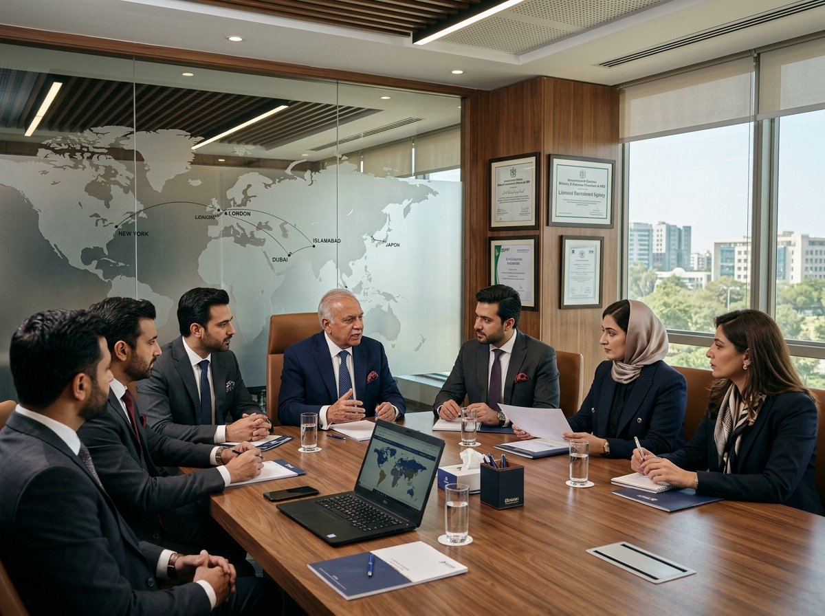 Abdul Ghaffar & Sons executive leadership team and licensed overseas recruitment agency in Pakistan