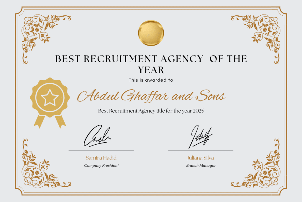 top recruitment agency of the year 2025 in pakistan